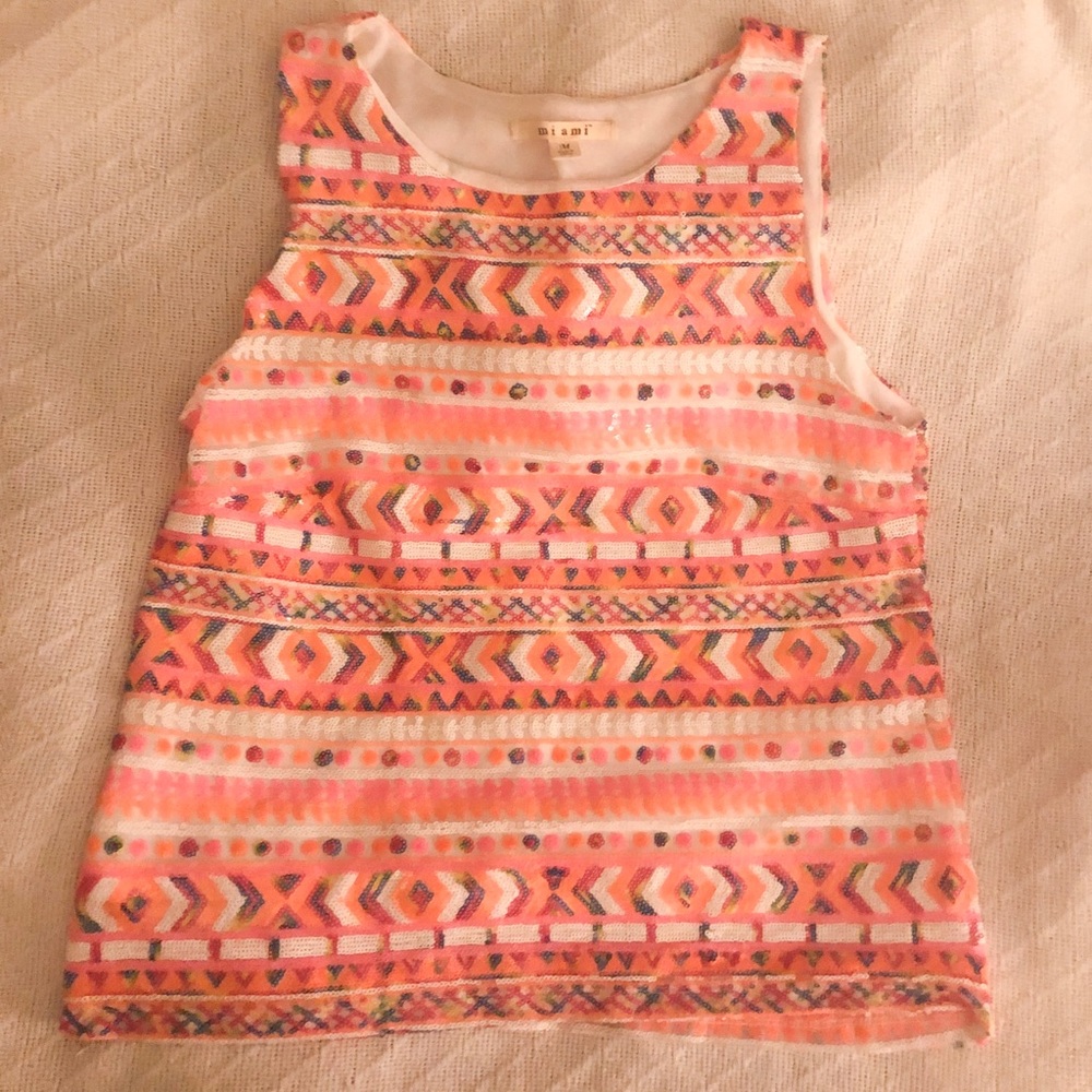 Miami brand bought at Francesca’s fancy shirt